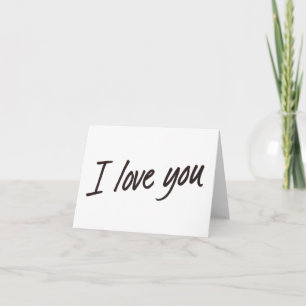 FÜGEN SIE IHREN EIGENEN TEXT HINZU Ich liebe Dich Karte