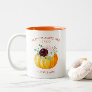 Fügen Sie Ihren eigenen Text Personalisiert Flora Zweifarbige Tasse