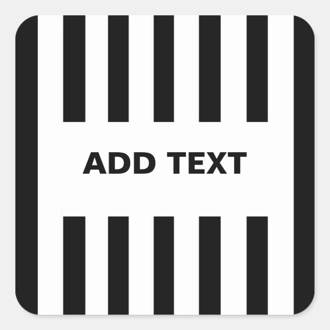 Fügen Sie Ihren eigenen Text zu Referenz-Stickers Quadratischer Aufkleber (Vorderseite)