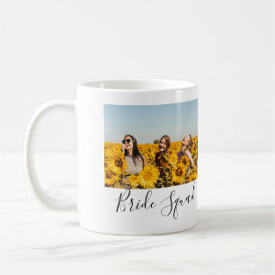 Fügen Sie Ihren Foto-Name Brautjungfer-Squad Braut Kaffeetasse