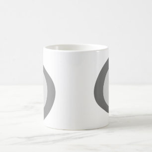 Fügen Sie Ihren Logo-Namen hier blaue Streifen Kun Kaffeetasse