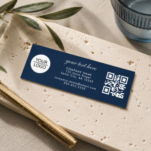 Fügen Sie Ihren Logo-QR-Code Custom Text Promotion Mini Visitenkarte