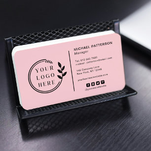 Fügen Sie Ihren Logo Social Media QR Code Corporat Visitenkarte