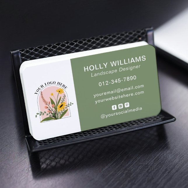 Fügen Sie Ihren Logo Social Media QR Code Corporat Visitenkarte (Von Creator hochgeladen)