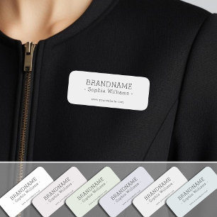 Fügen Sie Ihren MARKENNAMEN einfach Classic hinzu Namensschild