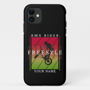 Fügen Sie Ihren Namen BMX Freestyle Rider auf Red  Case-Mate iPhone Hülle