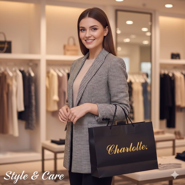 Fügen Sie Ihren Namen große Personalisierte Gesche Geschenktüte (Add Your Name Large Personalized Gift Bag)