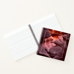 Fügen Sie Ihren Namen hinzu Antelope Canyon Form Notizbuch