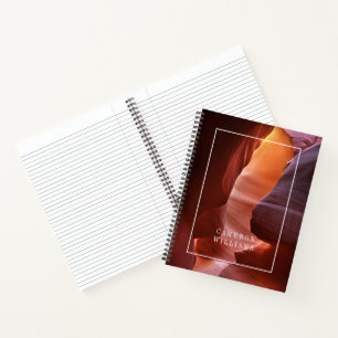 Fügen Sie Ihren Namen hinzu Antelope Canyon-Slot Notizbuch
