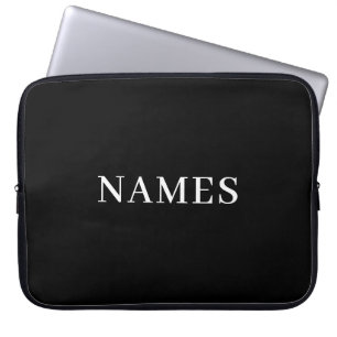 Fügen Sie Ihren Namen hinzu Laptopschutzhülle