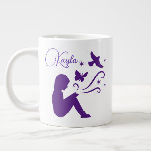 Fügen Sie Ihren Namen hinzu - riesige Kaffee-Tasse Jumbo-Tasse