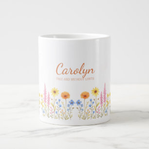 Fügen Sie Ihren Namen Kaffee-Tassen, hübsche Wildb Jumbo-Tasse
