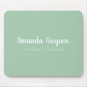 Fügen Sie Ihren Namen Minimal Monogramm neue Jobpo Mousepad