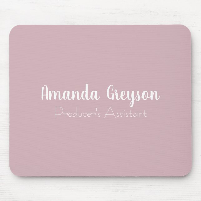 Fügen Sie Ihren Namen Minimal Monogramm neue Jobpo Mousepad (Vorne)