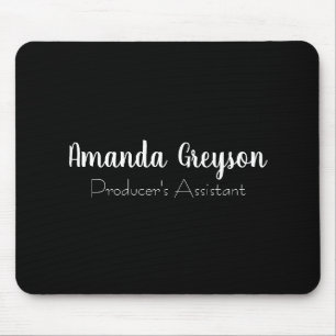 Fügen Sie Ihren Namen Minimal Monogramm neue Jobpo Mousepad