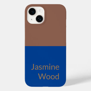 Fügen Sie Ihren Namen Modernes Minimalistisches Bl Case-Mate iPhone 14 Hülle
