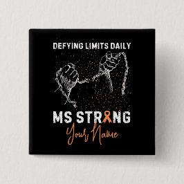 Fügen Sie Ihren Namen MS Multiple Sklerose Awarene Button