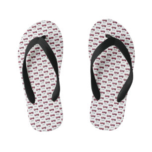 Fügen Sie Ihren Namen Red Fire LKW Personalisiert Kinderbadesandalen