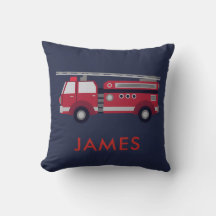 Fügen Sie Ihren Namen Red Fire LKW Personalisiert 