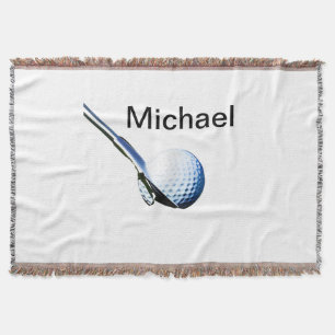 Fügen Sie Ihren Namen Text Golfball Club Sportausr Decke