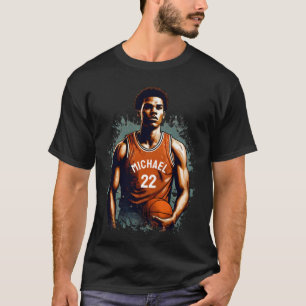 Fügen Sie Ihren Namen und Ihre Nummer Basketball-S T-Shirt