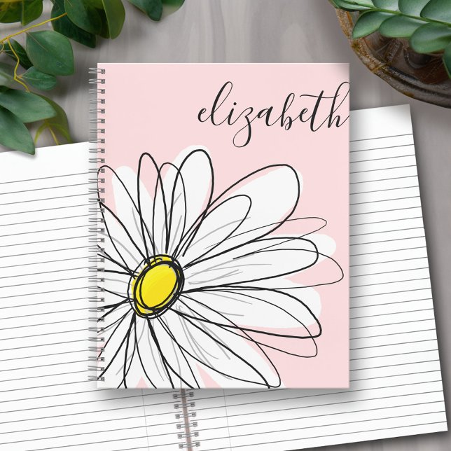 Fügen Sie Ihren Namen Whimsical Daisy KANN Farbe b Notizbuch (Personalized Notebook - Whimsical Daisy)