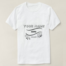 fügen Sie Ihren persönlichen Logonamen hinzu T-Shirt