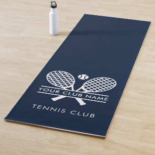 Fügen Sie Ihren Tennis Club Name Team Spieler Navy Yogamatte