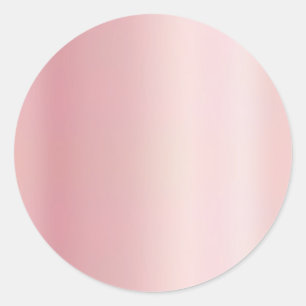 Fügen Sie Ihren Text Elegante Rose Gold Vorlage Le Runder Aufkleber