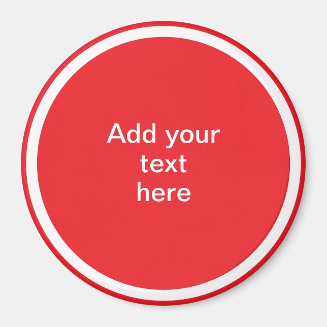 Fügen Sie Ihren Text hier ein - VORLAGE Magnet (Vorne)