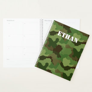 Fügen Sie Ihren Text in eine Camouflage militäri Planer