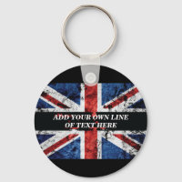 Fügen Sie Ihren Text in englischer Flagge Throw Pi