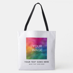 Fügen Sie Ihren Text Namen Bild Foto Logo Hier Tasche