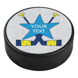 Fügen Sie Ihren Text oder Nummer Eishockey Goalie  Puck