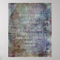 Fügen Sie Ihren Text Quote Grunge Textured Dark Co