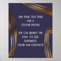 Fügen Sie Ihren Text Scribbled Gold Ovals Dunkle L
