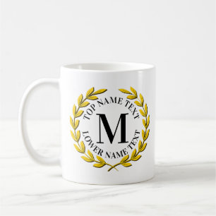 Fügen Sie Ihren ursprünglichen Namen oder Text Gol Kaffeetasse