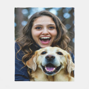 Fügen Sie Labrador Retriever-Foto Personalisieren Fleecedecke