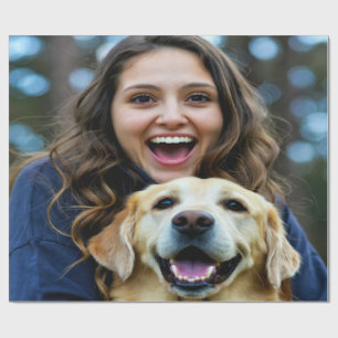 Fügen Sie Labrador Retriever-Foto Personalisieren  Geschenkpapier