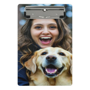 Fügen Sie Labrador Retriever-Foto Personalisieren Mini Klemmbrett