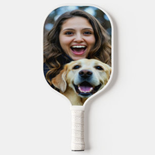 Fügen Sie Labrador Retriever-Foto Personalisieren  Pickleball Schläger