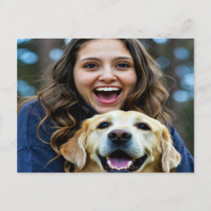 Fügen Sie Labrador Retriever-Foto Personalisieren Postkarte