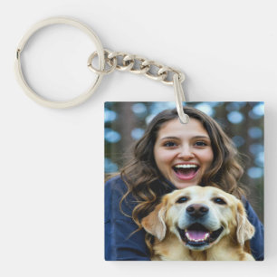 Fügen Sie Labrador Retriever-Foto Personalisieren Schlüsselanhänger