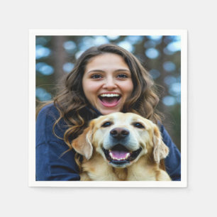 Fügen Sie Labrador Retriever-Foto Personalisieren Serviette