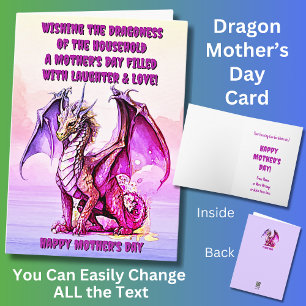 Fügen Sie Namen hinzu, die Dragoness des Haushalts Karte