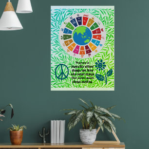 Fügen Sie Personalisierte Zitattexte trendy Geburt Poster