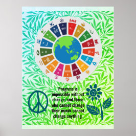 Fügen Sie Personalisierte Zitattexte trendy Geburt Poster