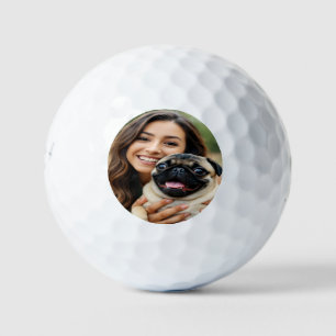 Fügen Sie Pug-Foto Personalisieren Anpassen Golfball