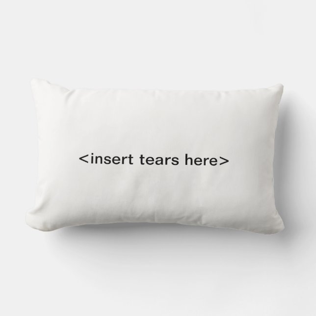fügen Sie Risse hier pillow ein Lendenkissen (Vorderseite)
