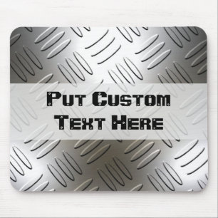 Fügen Sie Text Diamanten MetallplattenMousepad Mousepad